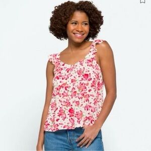 Skies Are Blue Size Medium Flowy Tank